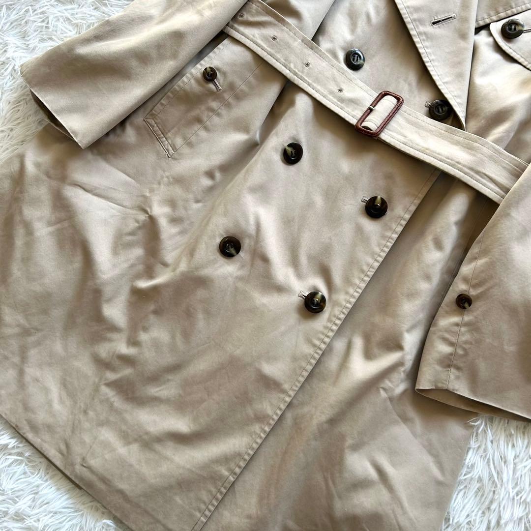 希少デザイン　バーバリー　トレンチコート　襟付き　ライナー　ベルト完備　ベージュ