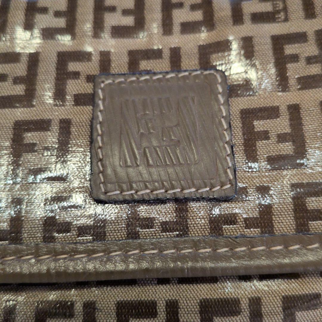 フェンディFENDI ショルダーバッグ ズッカ柄 エナメル