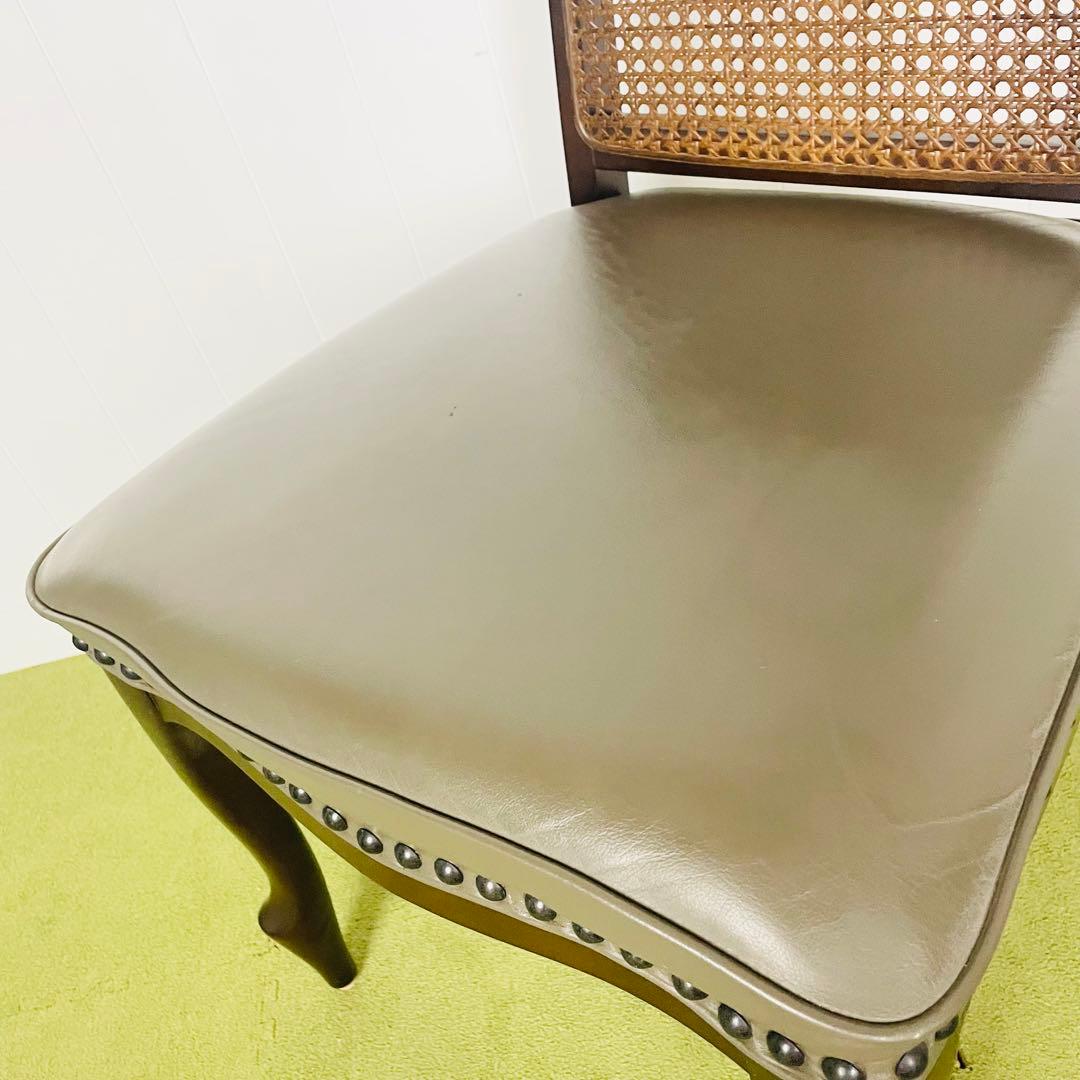 maruni マルニ ダイニングチェア ベルサイユ猫脚 籐 ハイバック④/④