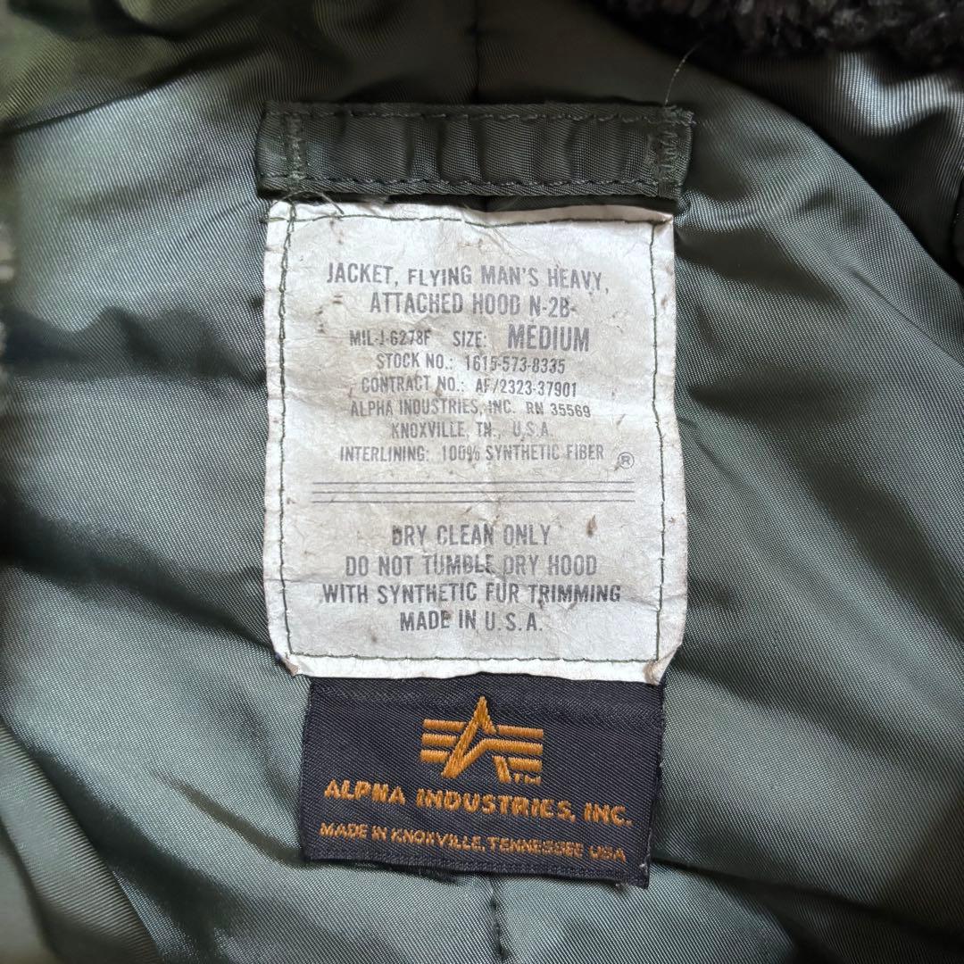 【70s~80s】USA製ALPHA N2B(M) IDEAL zip白黒タグ