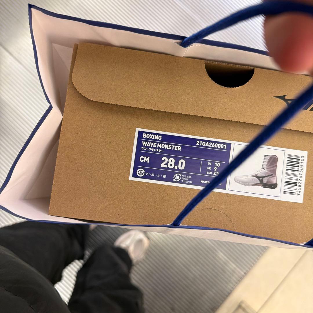 MIZUNO ボクシングシューズ ウエーブモンスターWhite
