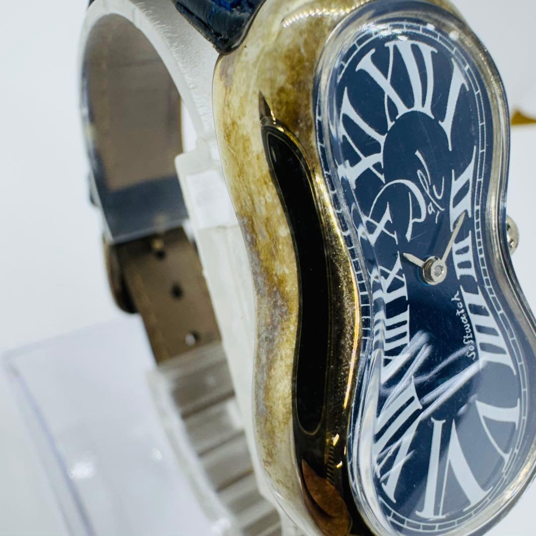 ✨サルバドール・ダリ✨ソフトウォッチ✨ネイビー文字盤✨92008✨腕時計