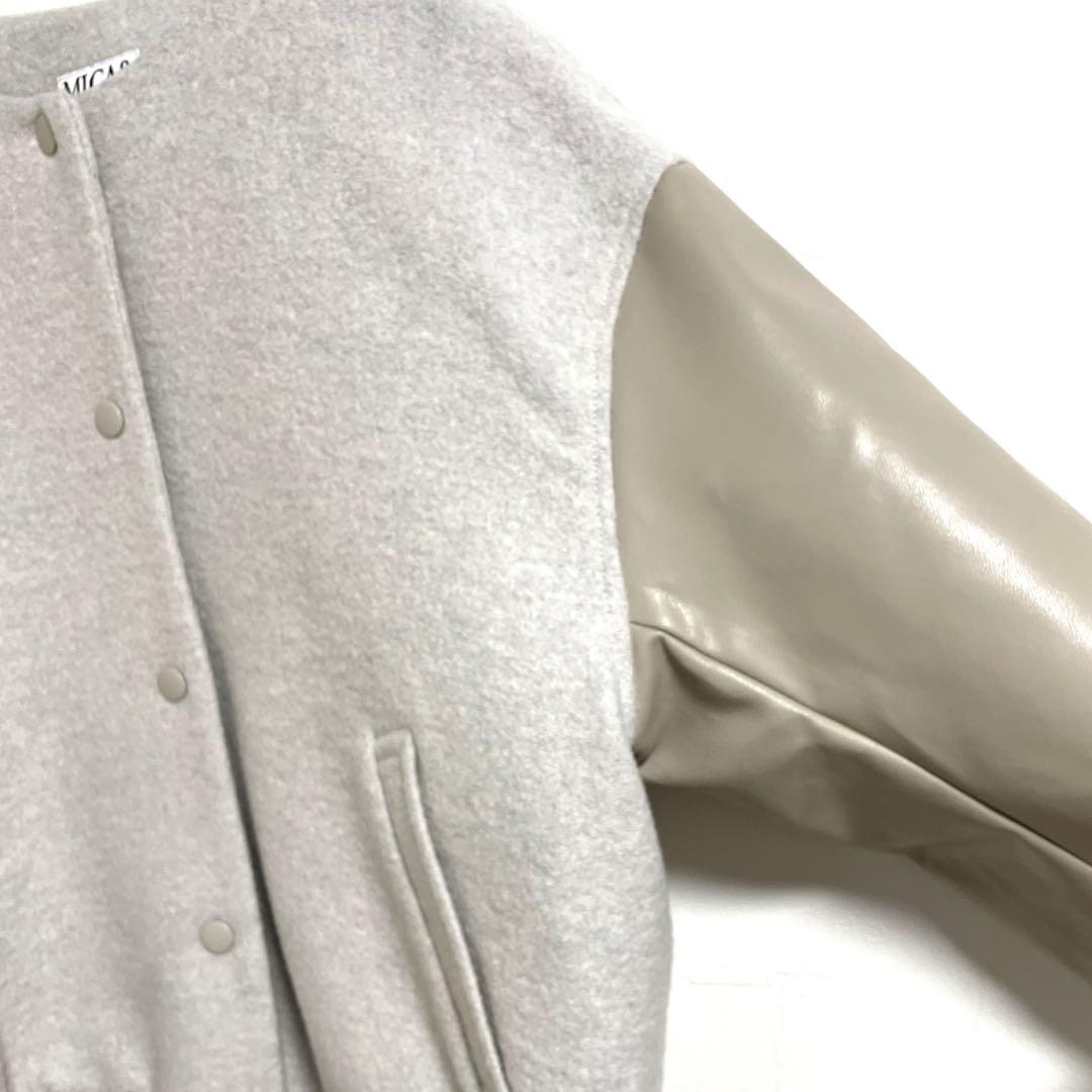 【新品】MICA&DEAL ノーカラージャケット ブルゾン 日本製