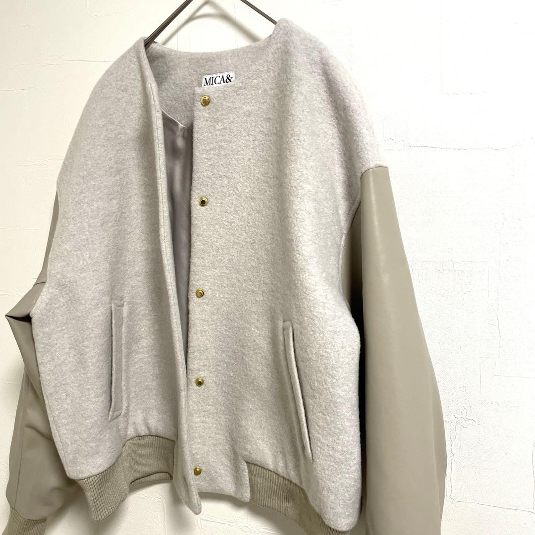 【新品】MICA&DEAL ノーカラージャケット ブルゾン 日本製