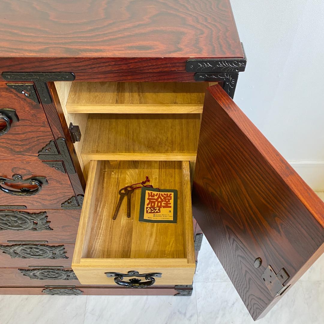 岩谷堂箪笥 チェスト 民芸家具 検査済証付き 和箪笥 民芸タンス 中古