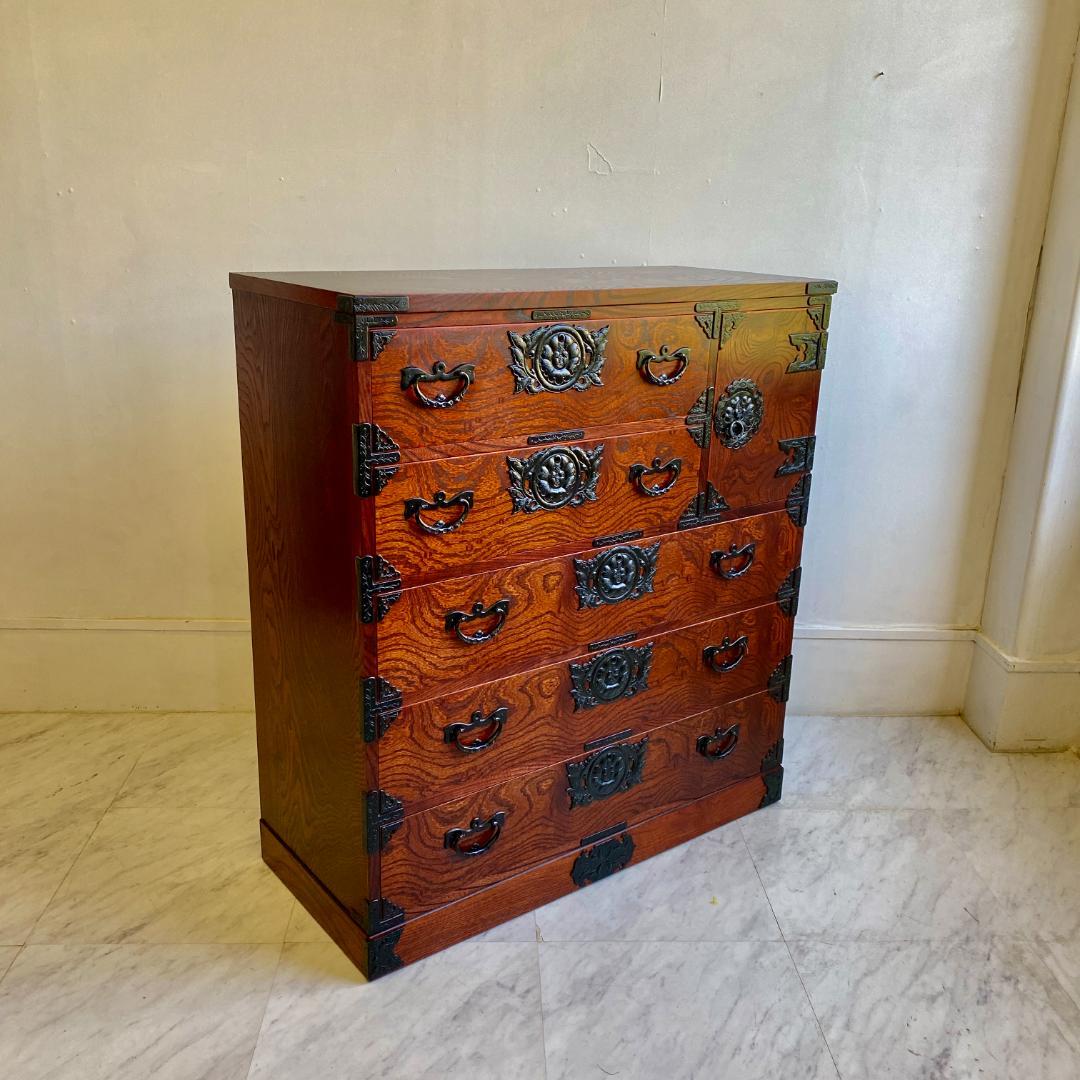 岩谷堂箪笥 チェスト 民芸家具 検査済証付き 和箪笥 民芸タンス 中古