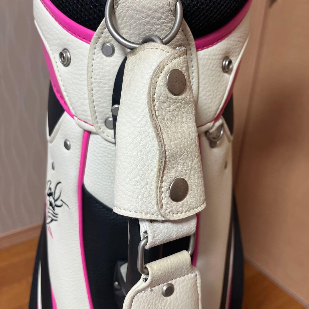 RODDICK キャディバッグ ホワイト/ピンク