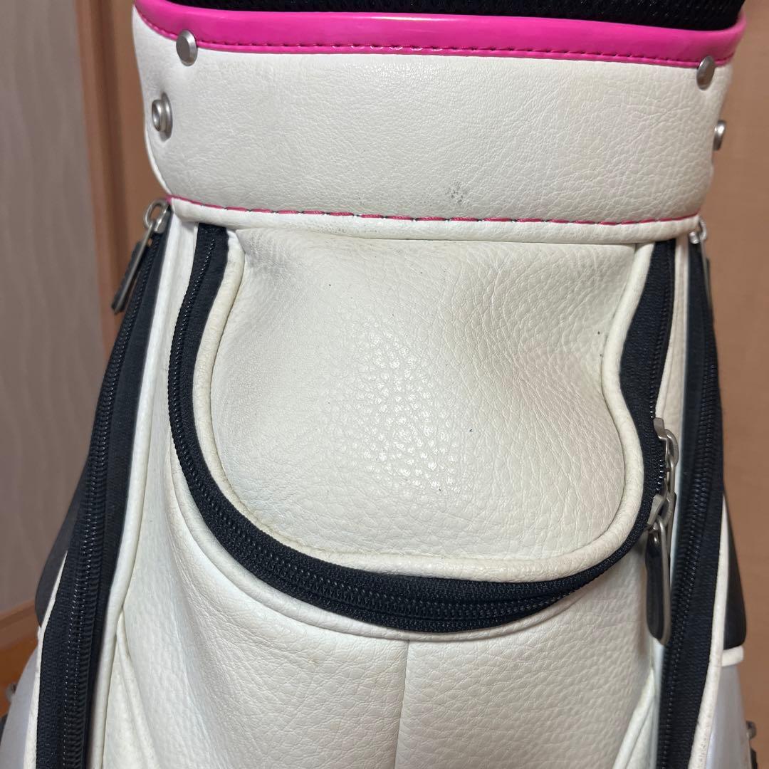 RODDICK キャディバッグ ホワイト/ピンク