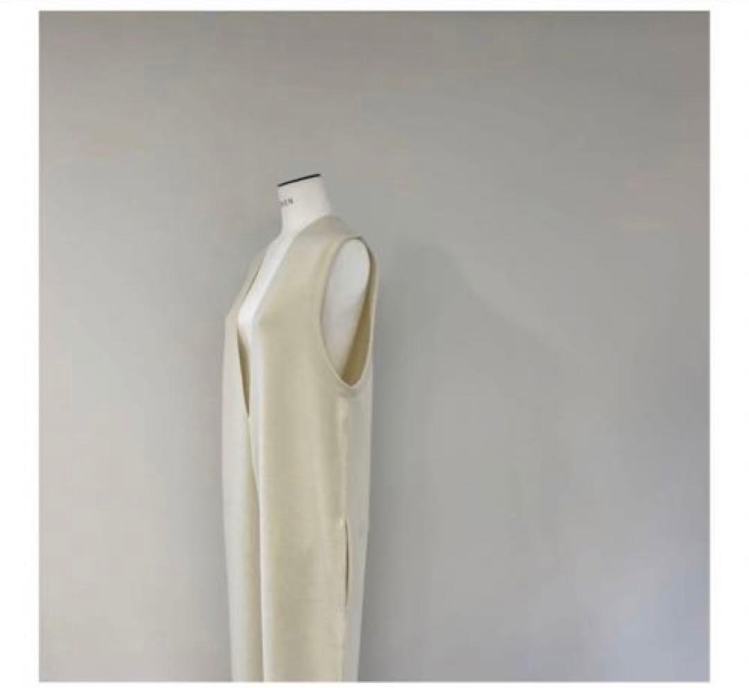 美品★LOHENローヘン2022AWミラノリブニットオールインワン ホワイト38