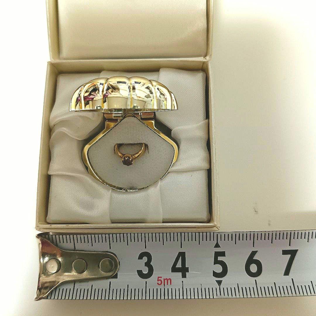 ジュエリーマキ K１８刻印 2月誕生石アメジスト ベビーリング　ペンダントトップ