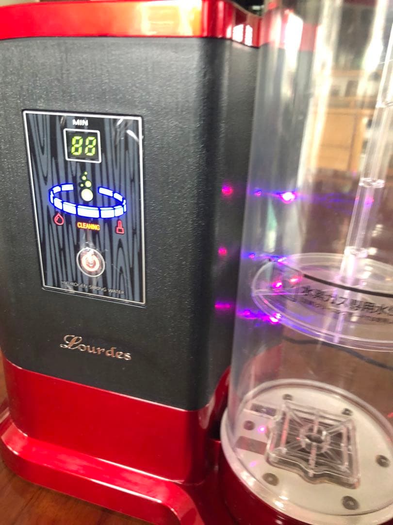 高濃度水素水生成器 ビクトリージャパン　ルルド　Lourdes レッド　赤