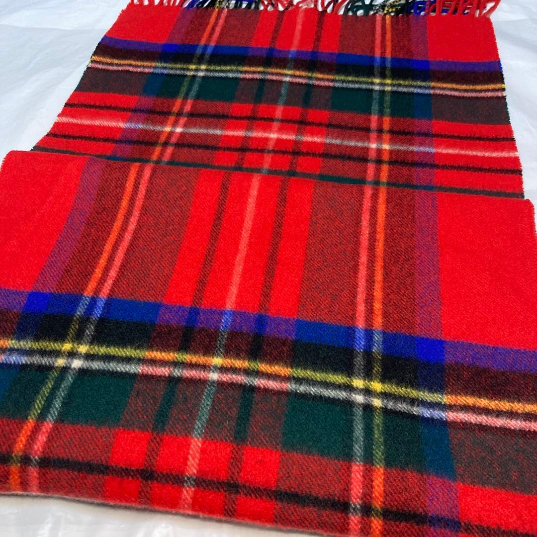 ジョンストンズ カシミヤ100％ 中判ストール ロイヤルチュワート