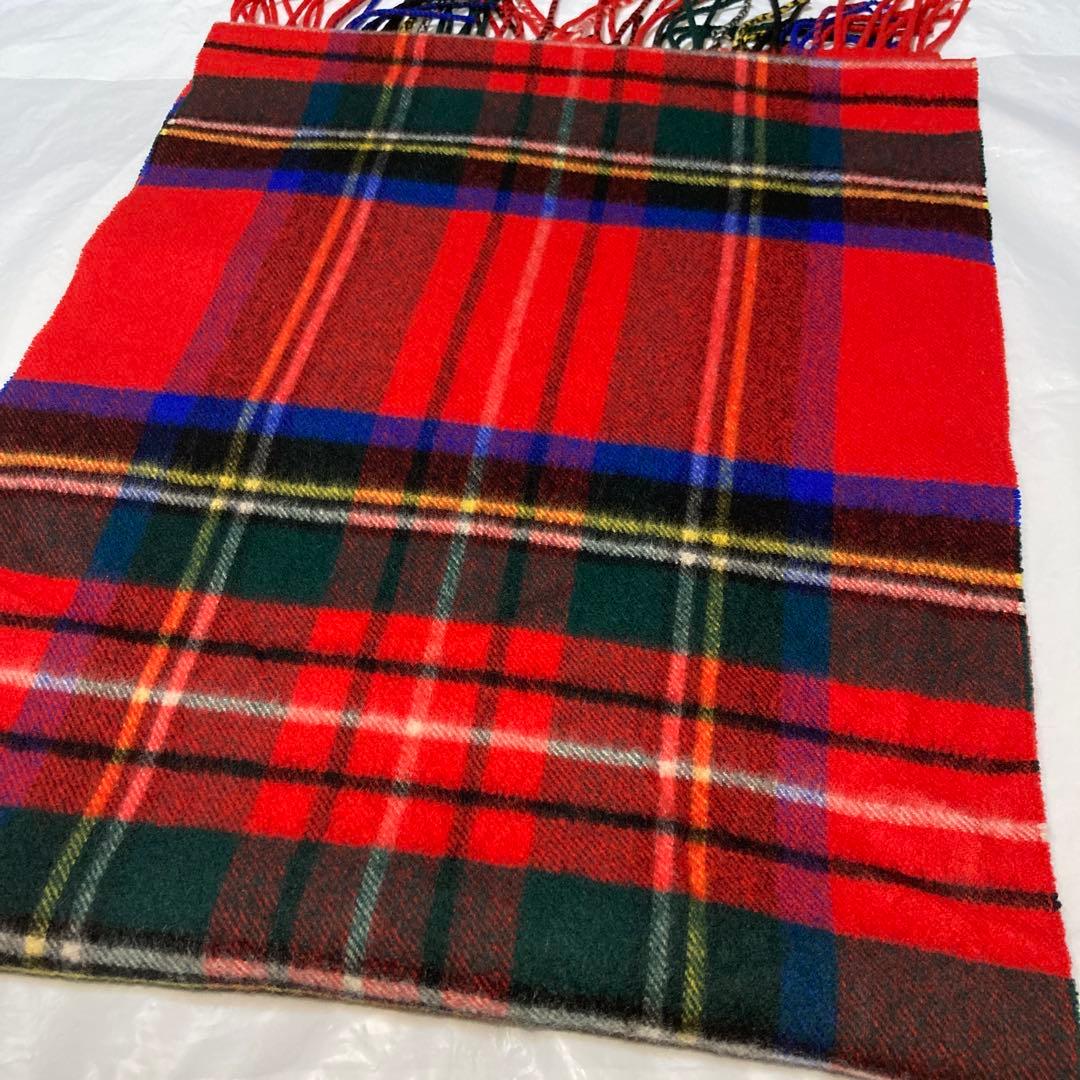 ジョンストンズ カシミヤ100％ 中判ストール ロイヤルチュワート