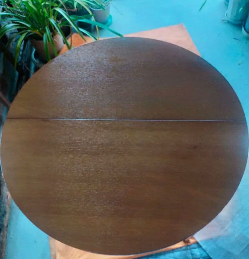 値下げしました!サイズが変わる、ラウンドテーブル木製円形テーブル