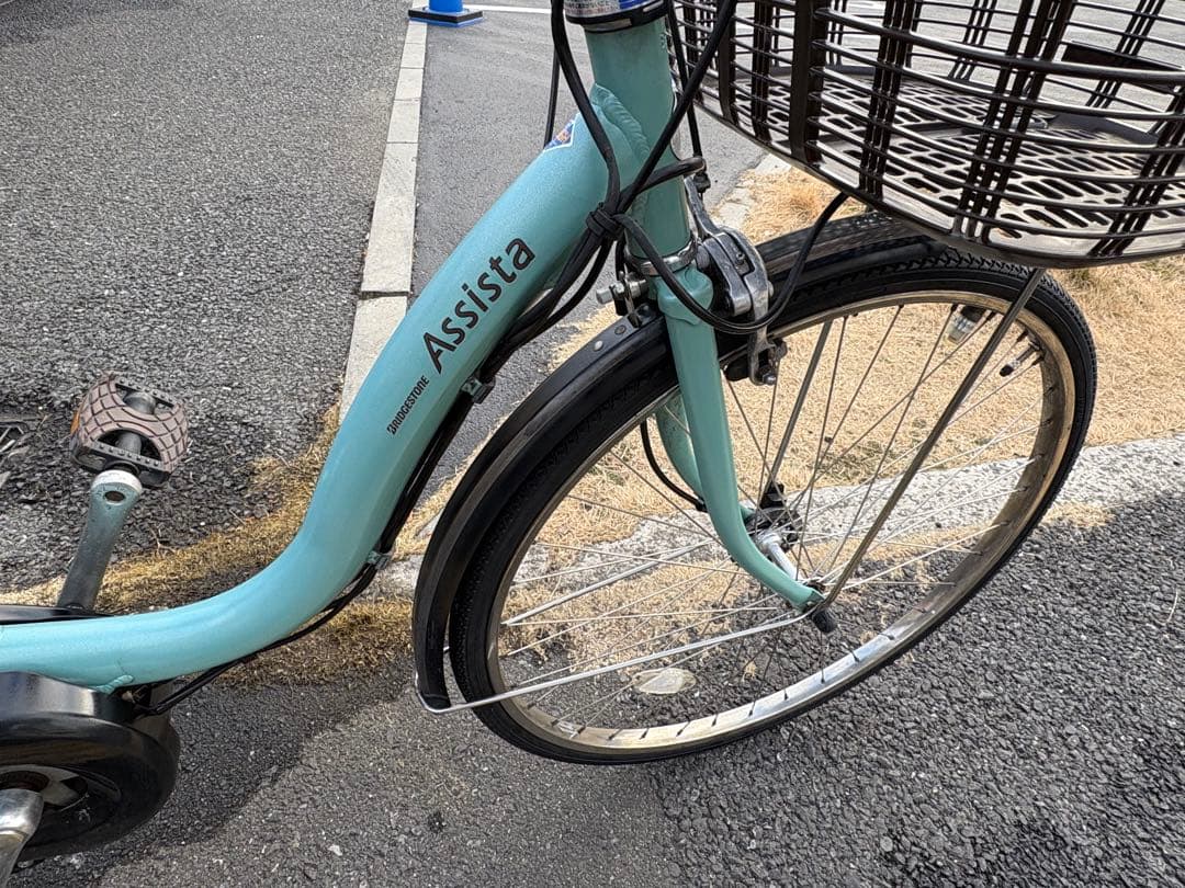 中古ブリヂストン電動アシスト自転車　8.7Ah 大阪　002番