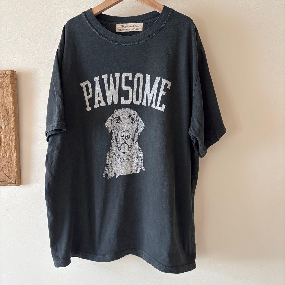 ハグオーワー　PAWSOME Tシャツ　BLACK