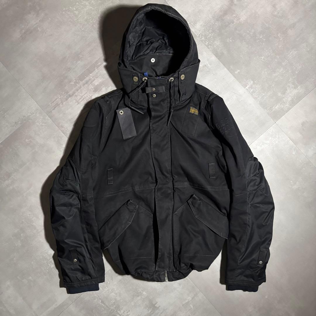 00s G-STAR フライトジャケット　マウンテンパーカー　ブラック　y2k