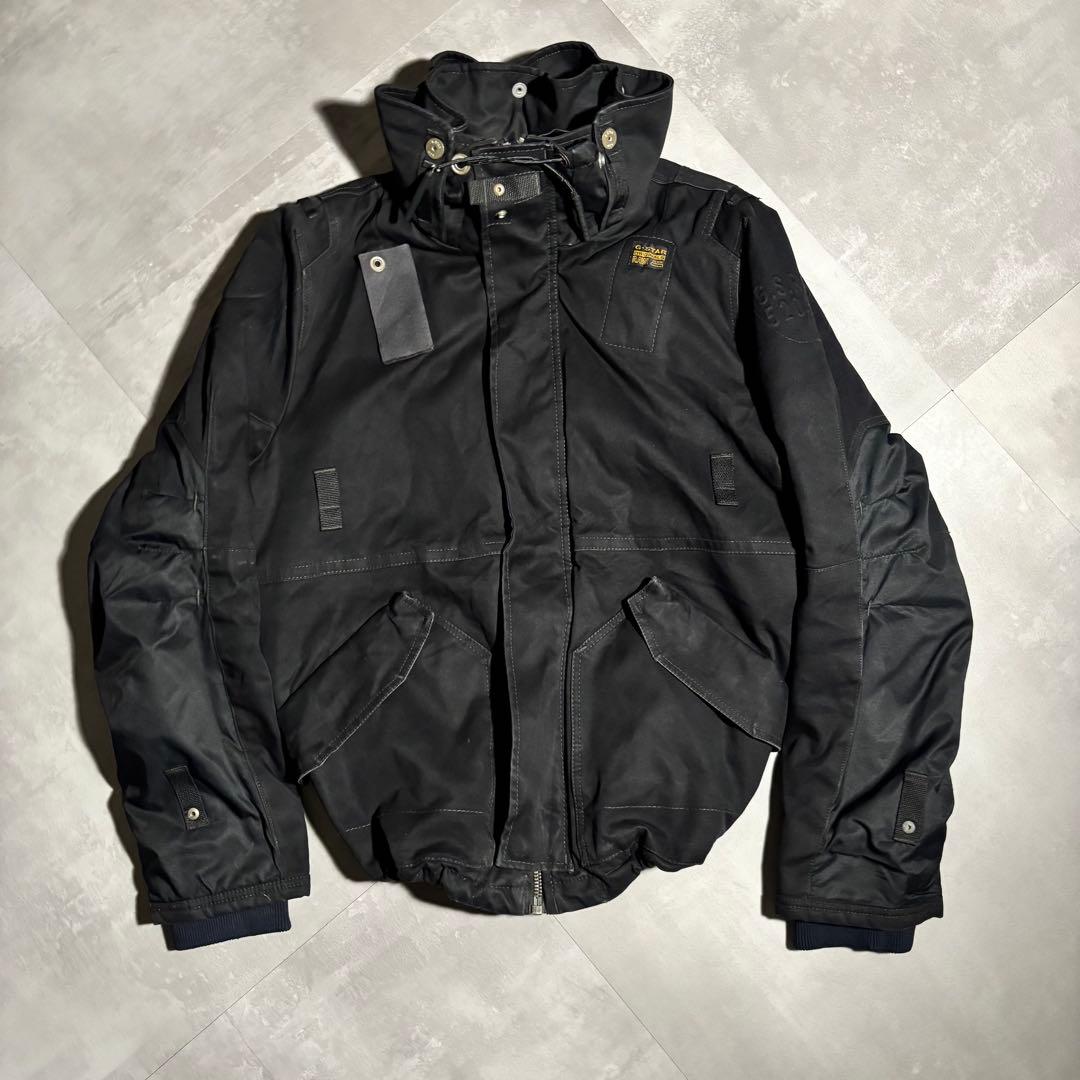 00s G-STAR フライトジャケット　マウンテンパーカー　ブラック　y2k