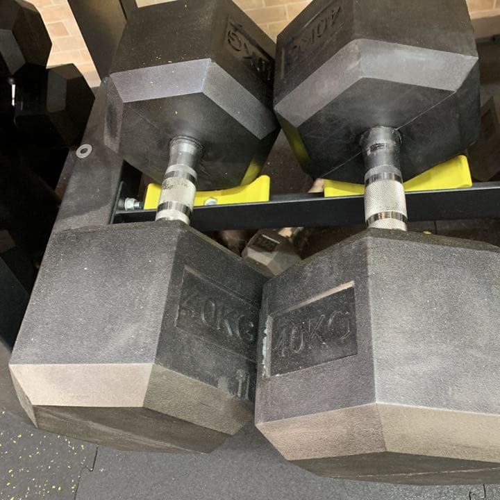 ヘックス  ラバーダンベル　　37.5kg2個