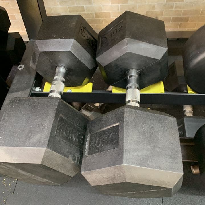 ヘックス  ラバーダンベル　　37.5kg2個