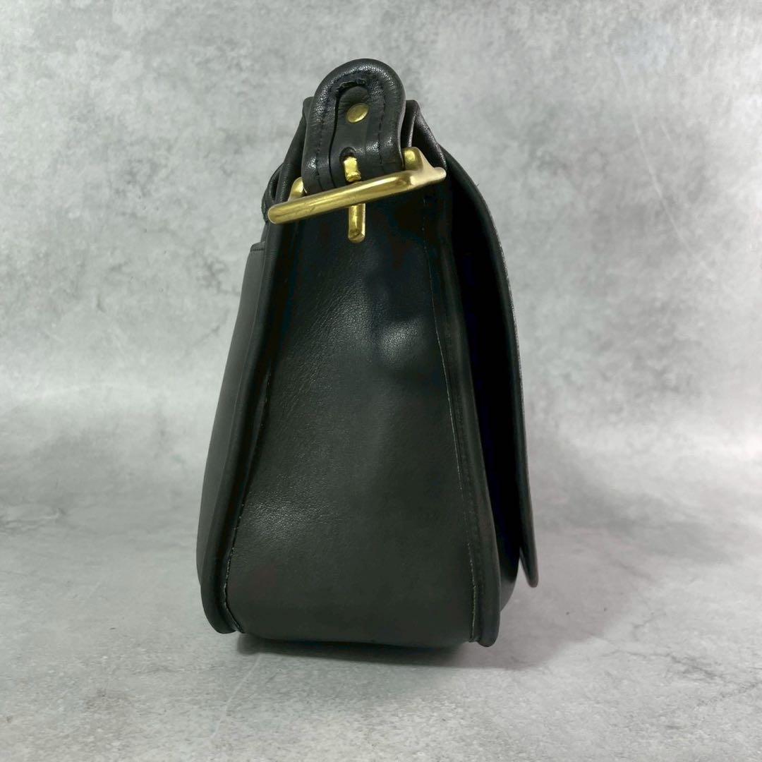 ✨美品✨オールドコーチ　ショルダーバッグ　2way レザー　ブラック　USA製