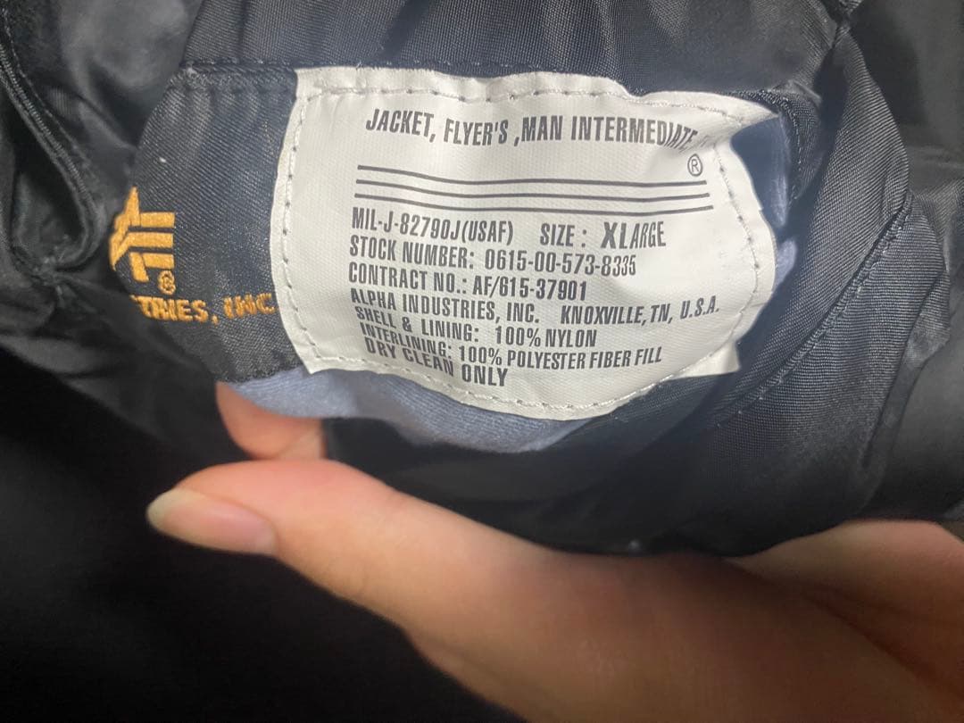 ジャケット・アウター alpha ma-1 XL
