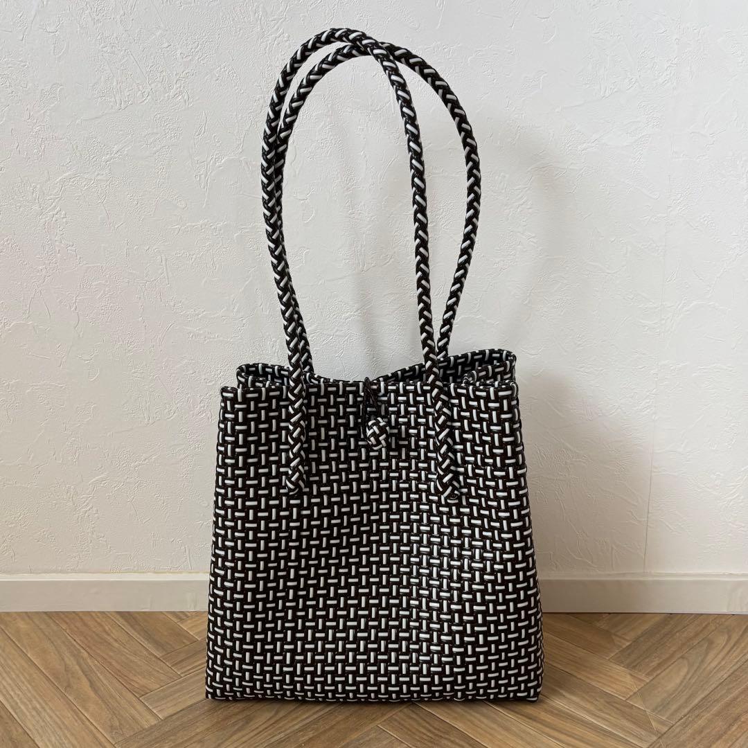 mekearisa メケアリサ かごバッグ Lサイズ ブラウン Gummybag