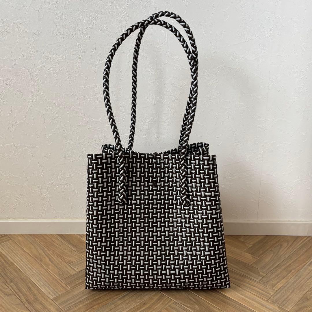 mekearisa メケアリサ かごバッグ Lサイズ ブラウン Gummybag