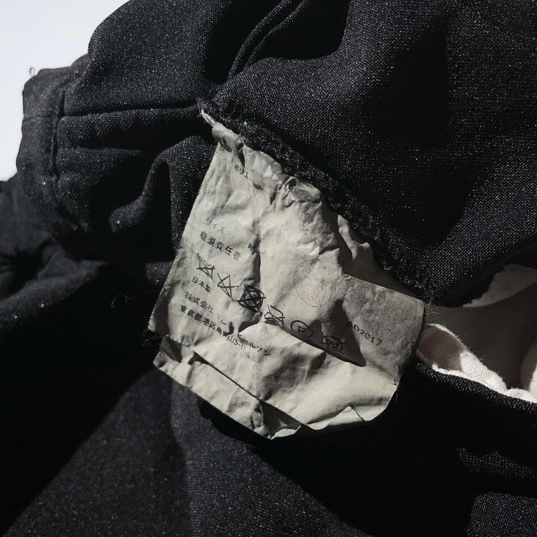 18ss Black COMME des GARCONS ポリ縮寅一パンツ