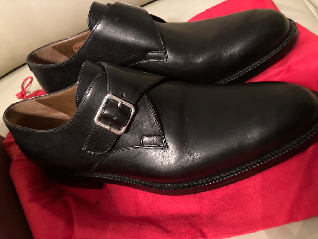 BALLY Scribeブラックレザードレスシューズ