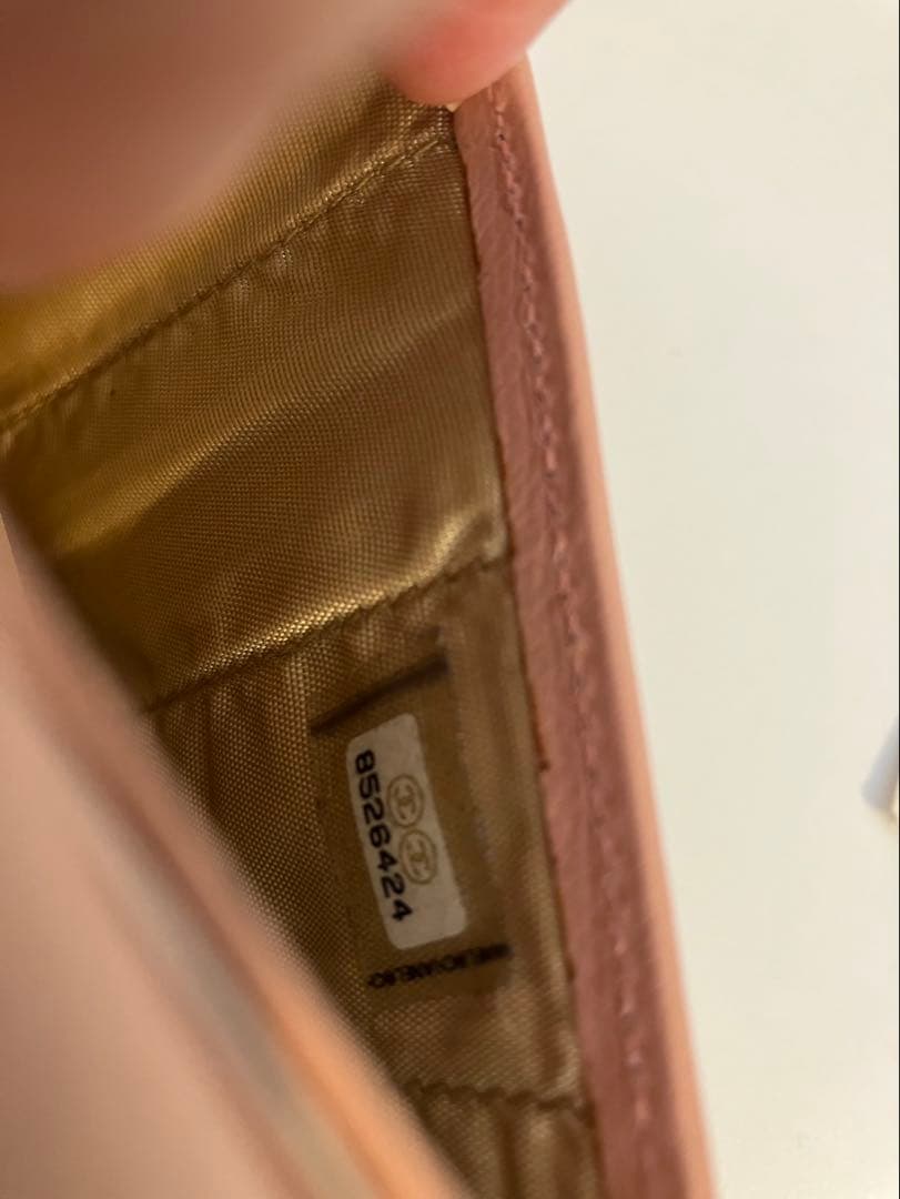 ぷりん CHANEL シャネル　長財布　ココマーク　ピンク