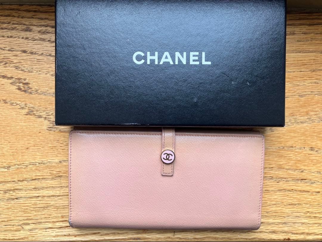ぷりん CHANEL シャネル　長財布　ココマーク　ピンク