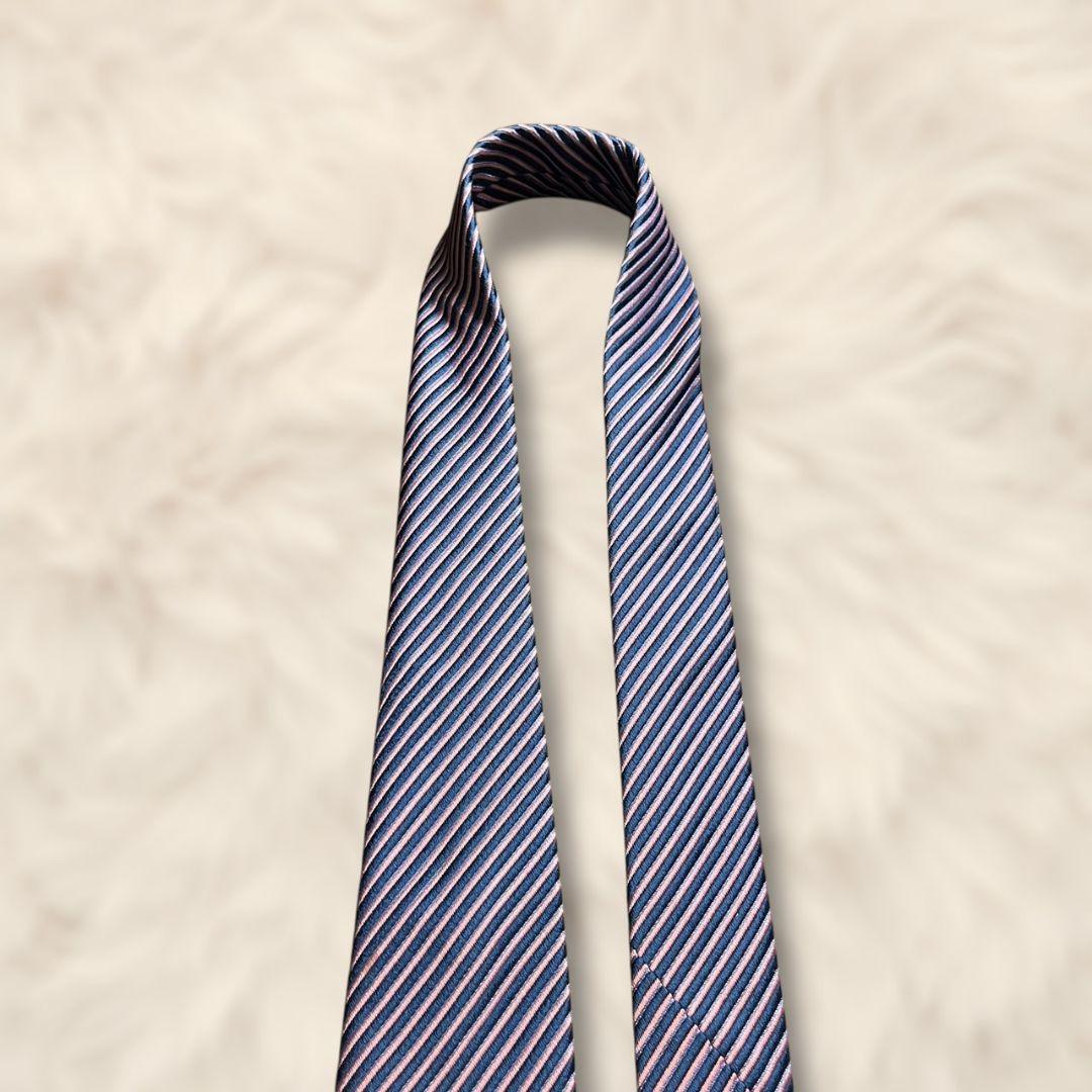 【未使用級✨】パテックフィリップ ストライプ柄 ジャガード ネイビー ピンク