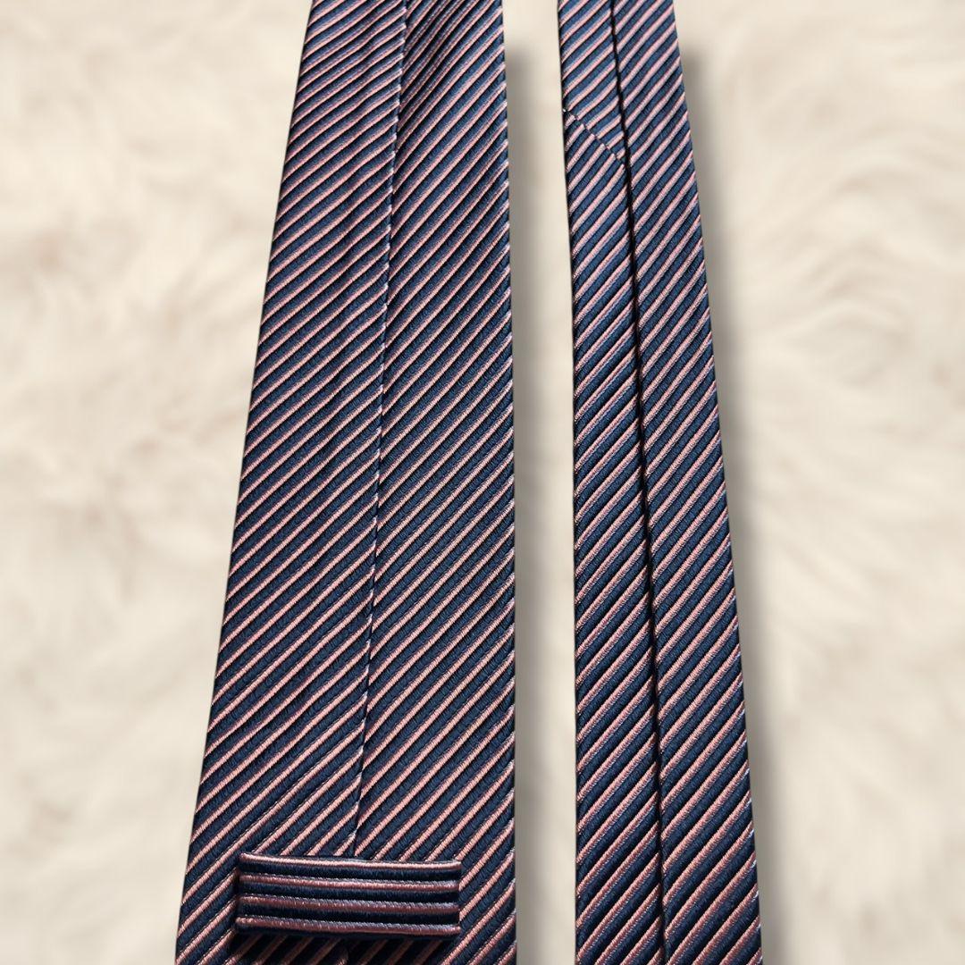 【未使用級✨】パテックフィリップ ストライプ柄 ジャガード ネイビー ピンク