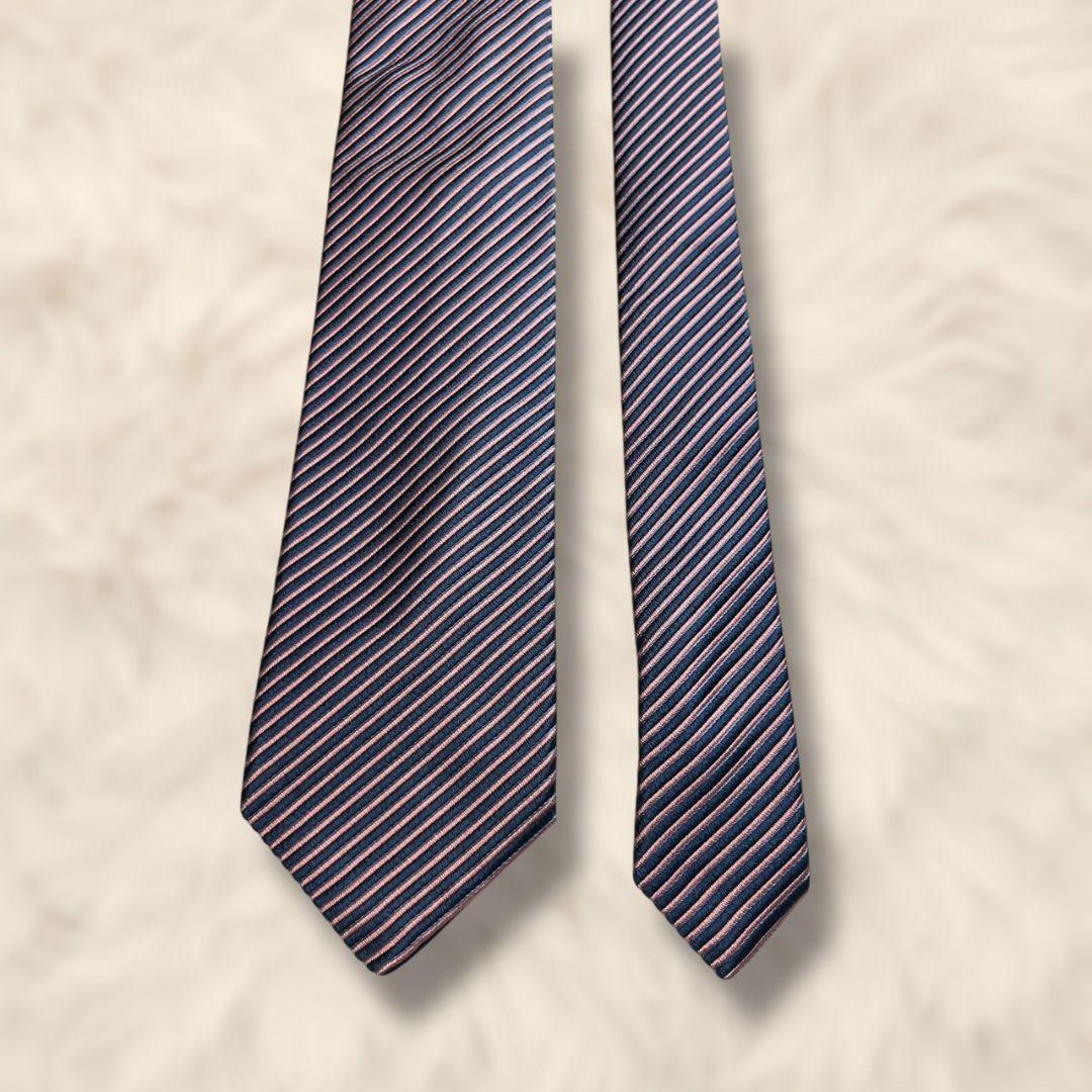 【未使用級✨】パテックフィリップ ストライプ柄 ジャガード ネイビー ピンク