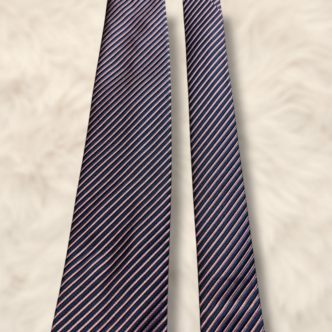 【未使用級✨】パテックフィリップ ストライプ柄 ジャガード ネイビー ピンク