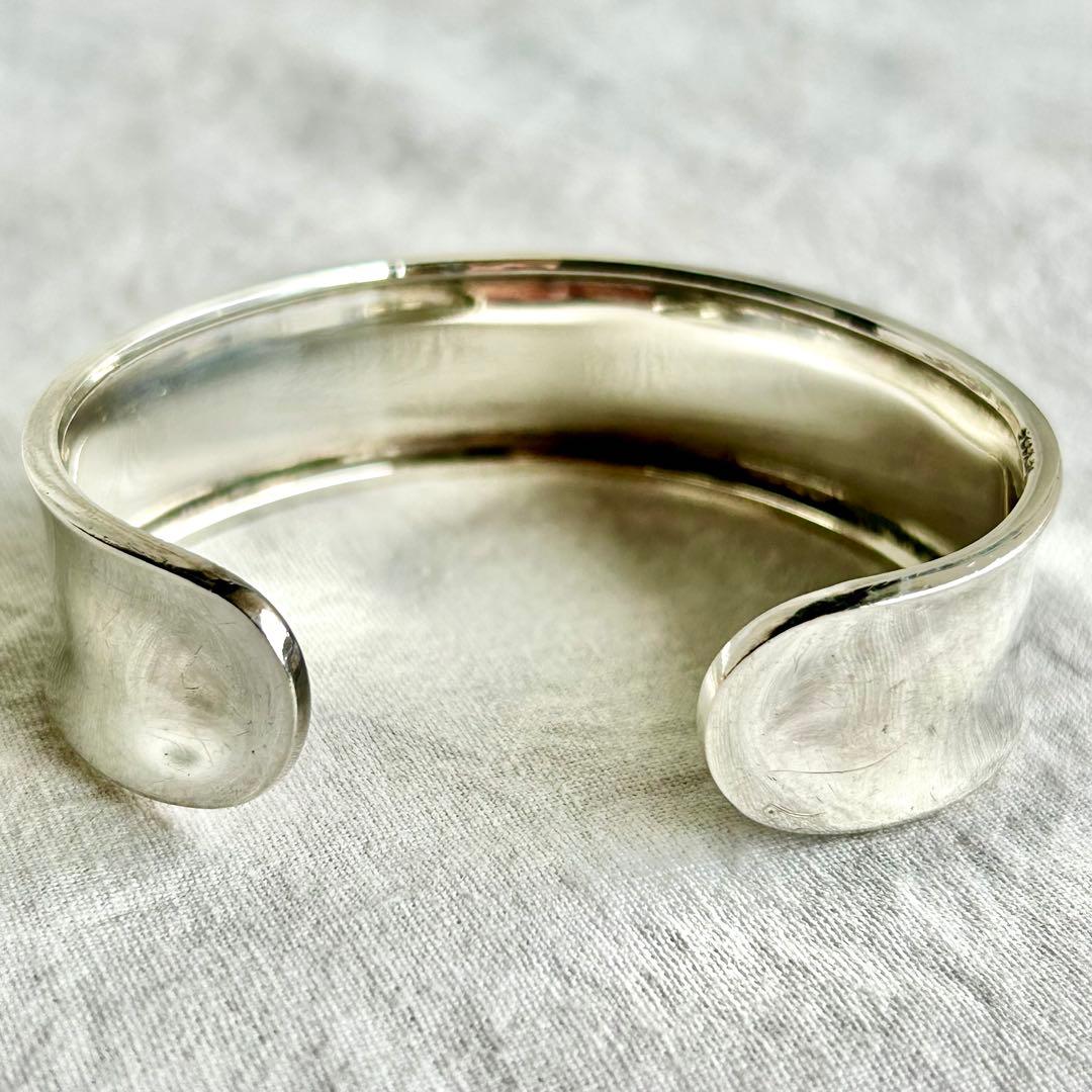 メキシカンジュエリー　ヴィンテージ　バングル　ボーンカフ　MEXCO 刻印あり