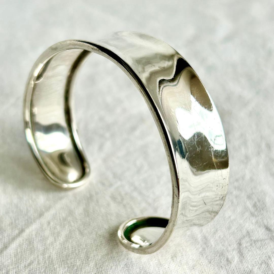 メキシカンジュエリー　ヴィンテージ　バングル　ボーンカフ　MEXCO 刻印あり