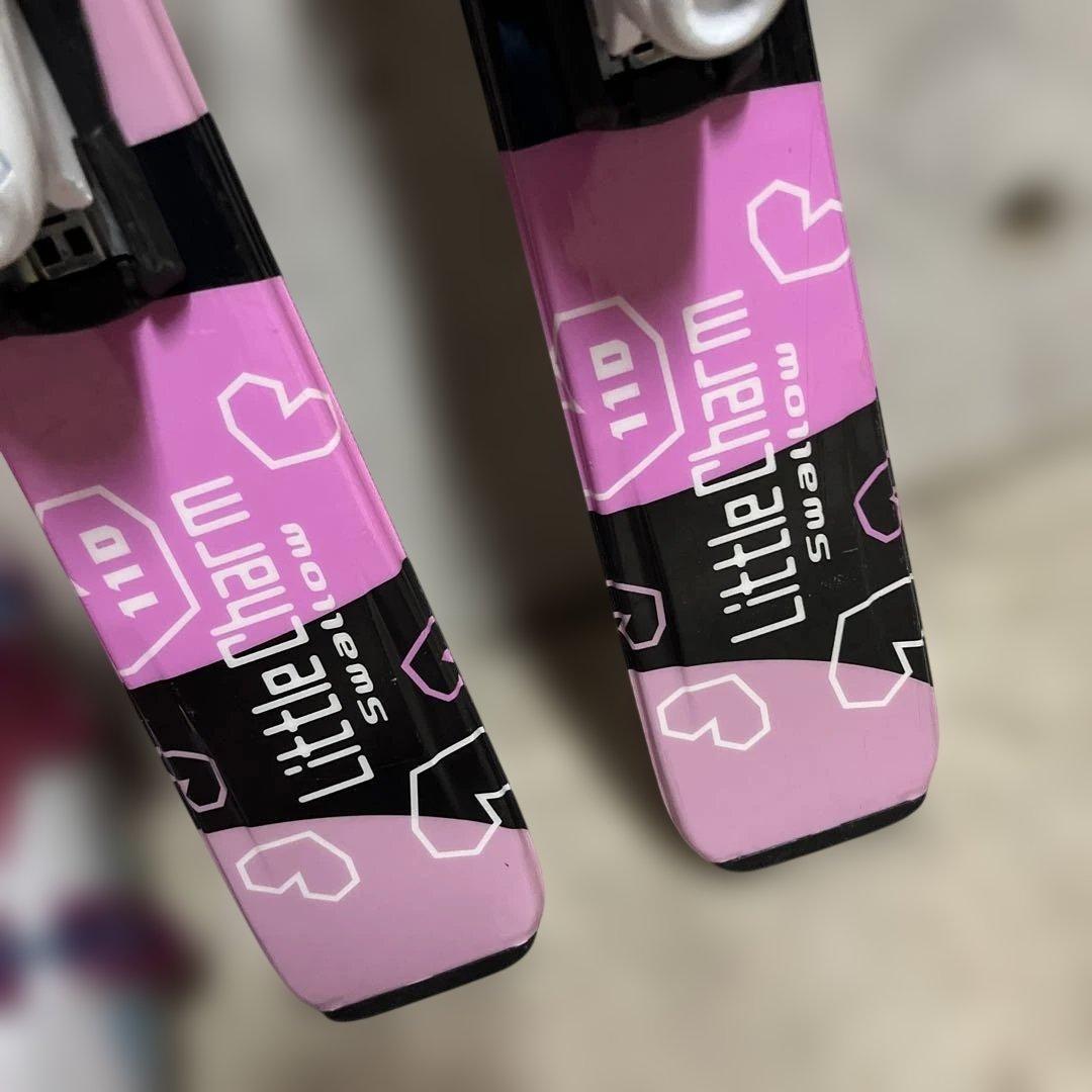 キッズスキー3点セット黒ピンク