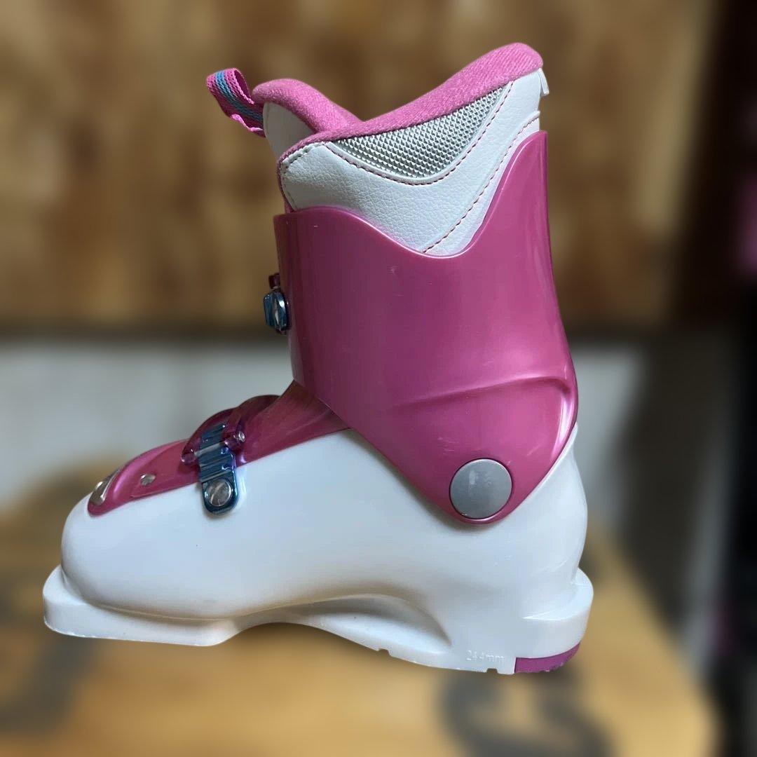 キッズスキー3点セット黒ピンク