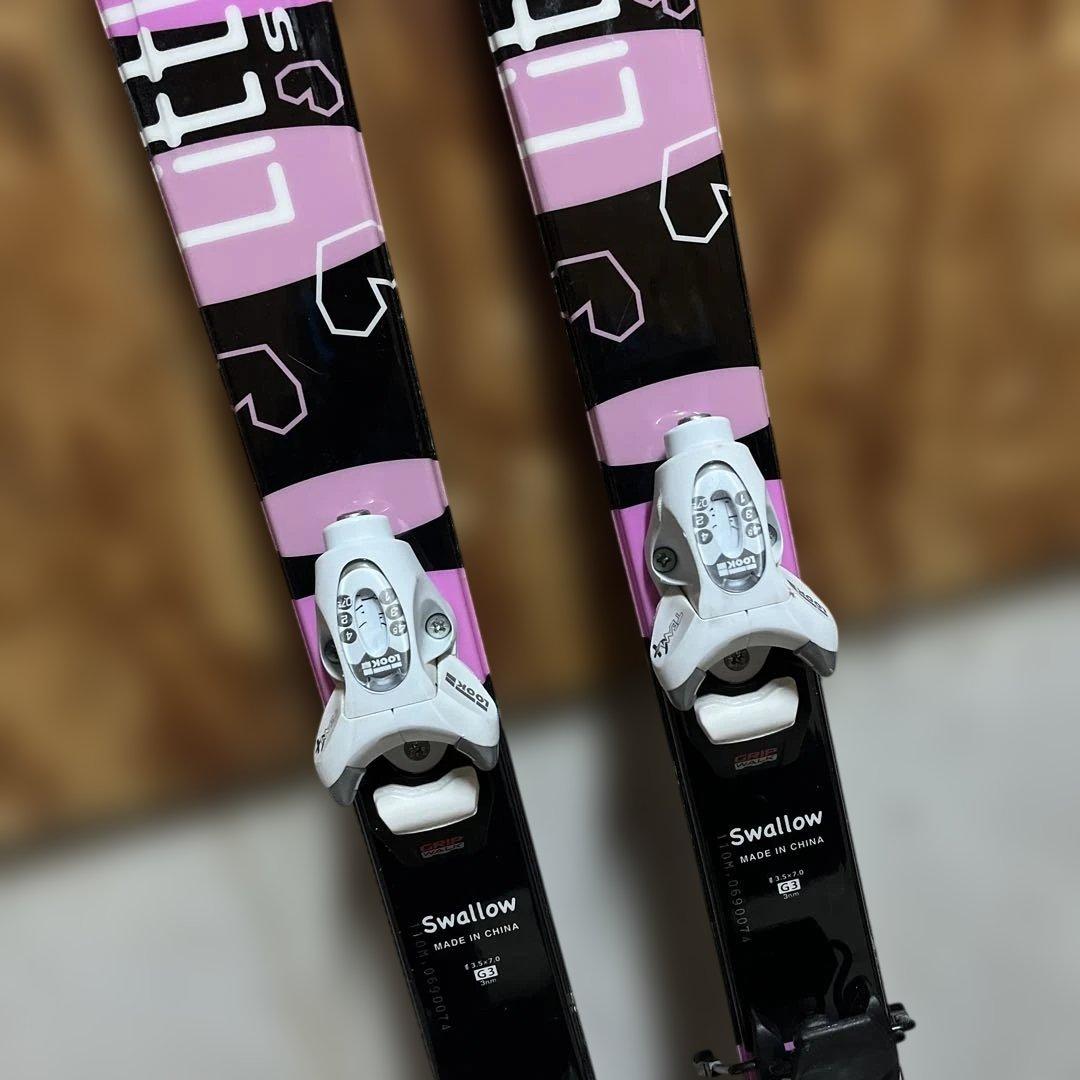 キッズスキー3点セット黒ピンク