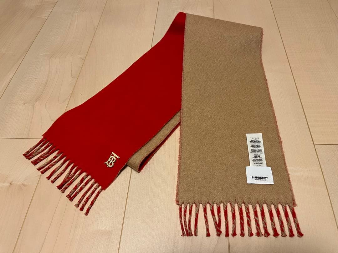 BURBERRY　バーバリー　マフラー　カシミア100％　未使用に近い