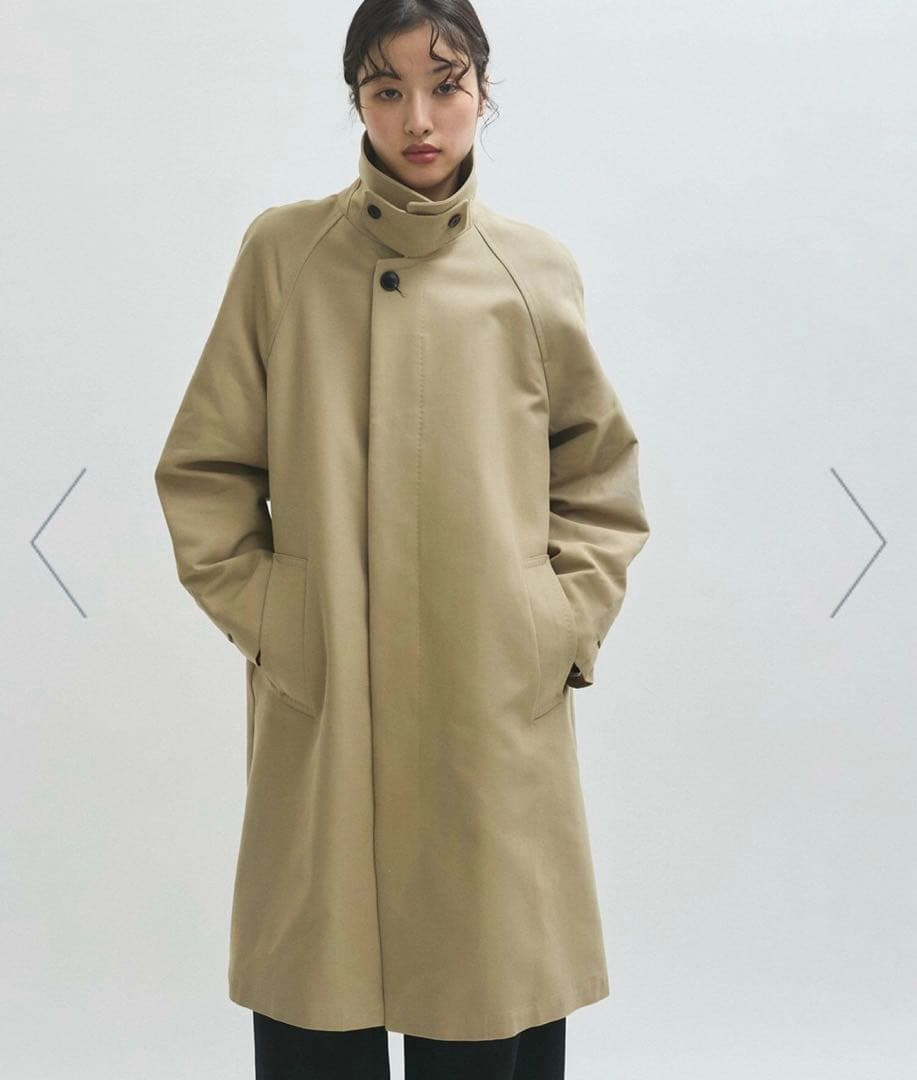 【ADAMETROPE】コットンダブルクロスバルマカーンコート36サイズ