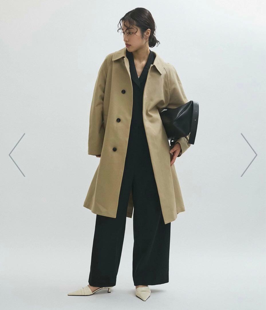 【ADAMETROPE】コットンダブルクロスバルマカーンコート36サイズ