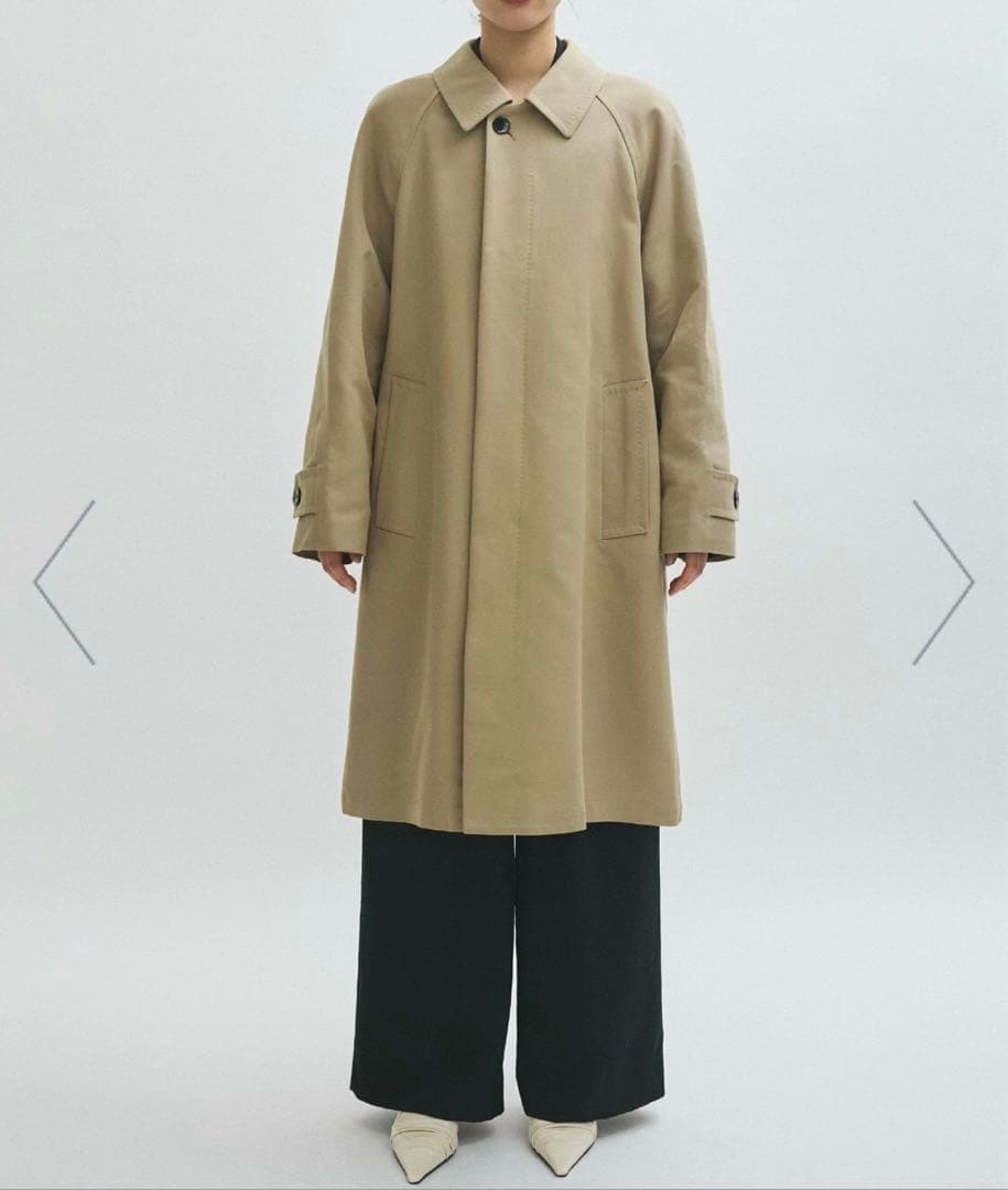 【ADAMETROPE】コットンダブルクロスバルマカーンコート36サイズ
