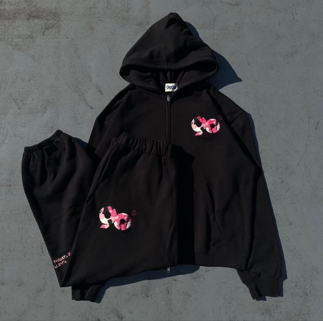 トップス 90 Logo Assort Zip Hoodie