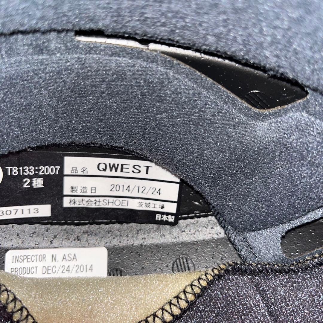 SHOEI QWEST マットブラック フルフェイスヘルメット　M