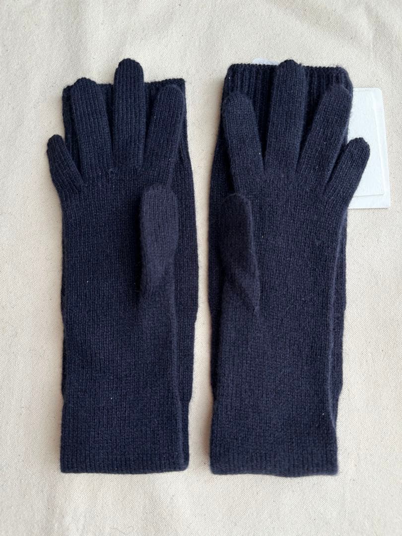 新品THE ROW ザロウDovera cashmere gloves 手袋 紺