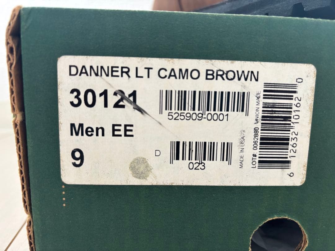 Danner ハイカットブーツ ブラウン/迷彩　サイズUS9