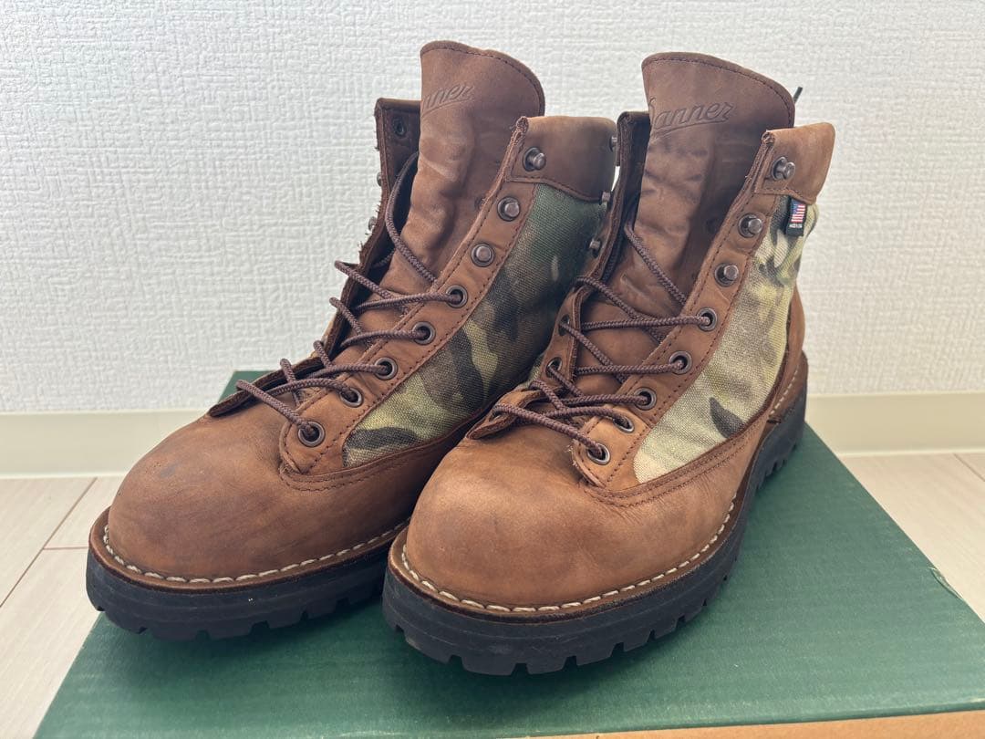 Danner ハイカットブーツ ブラウン/迷彩　サイズUS9